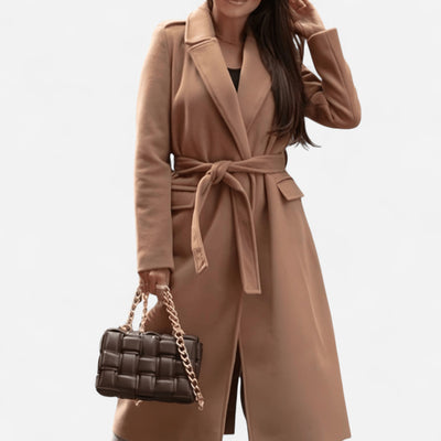 Langer Woll-Mix Mantel – Zeitlose Eleganz und Stil
