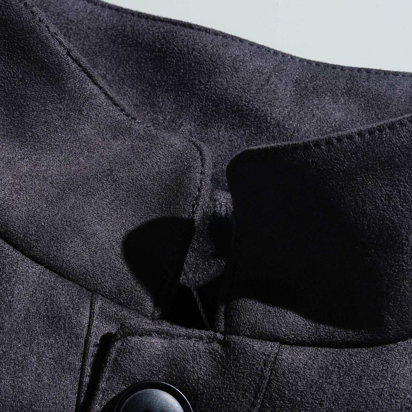 Vintage Herren Suede Jacke Janusz, einreihig, mit Stehkragen
