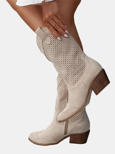 Piper | Perforierte Ankle Boots