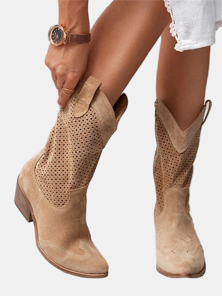 Piper | Perforierte Ankle Boots