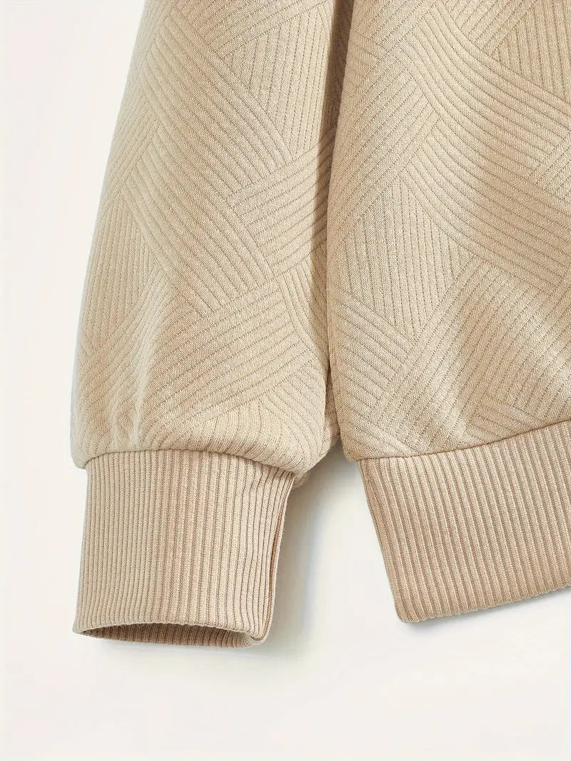 Oscar – Vintage-Zip-Pullover mit geometrischem Design