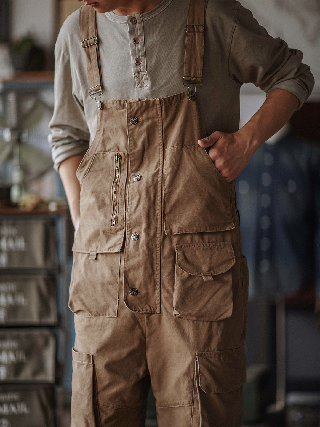 Émile™ | Robuste dunkelblaue Latzhose