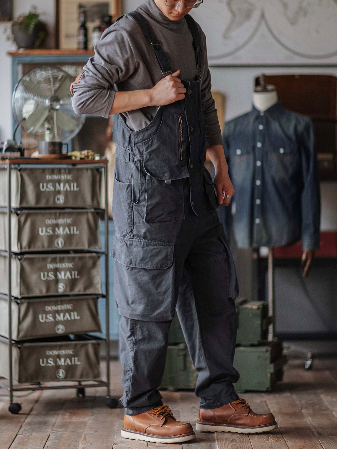 Émile™ | Robuste dunkelblaue Latzhose