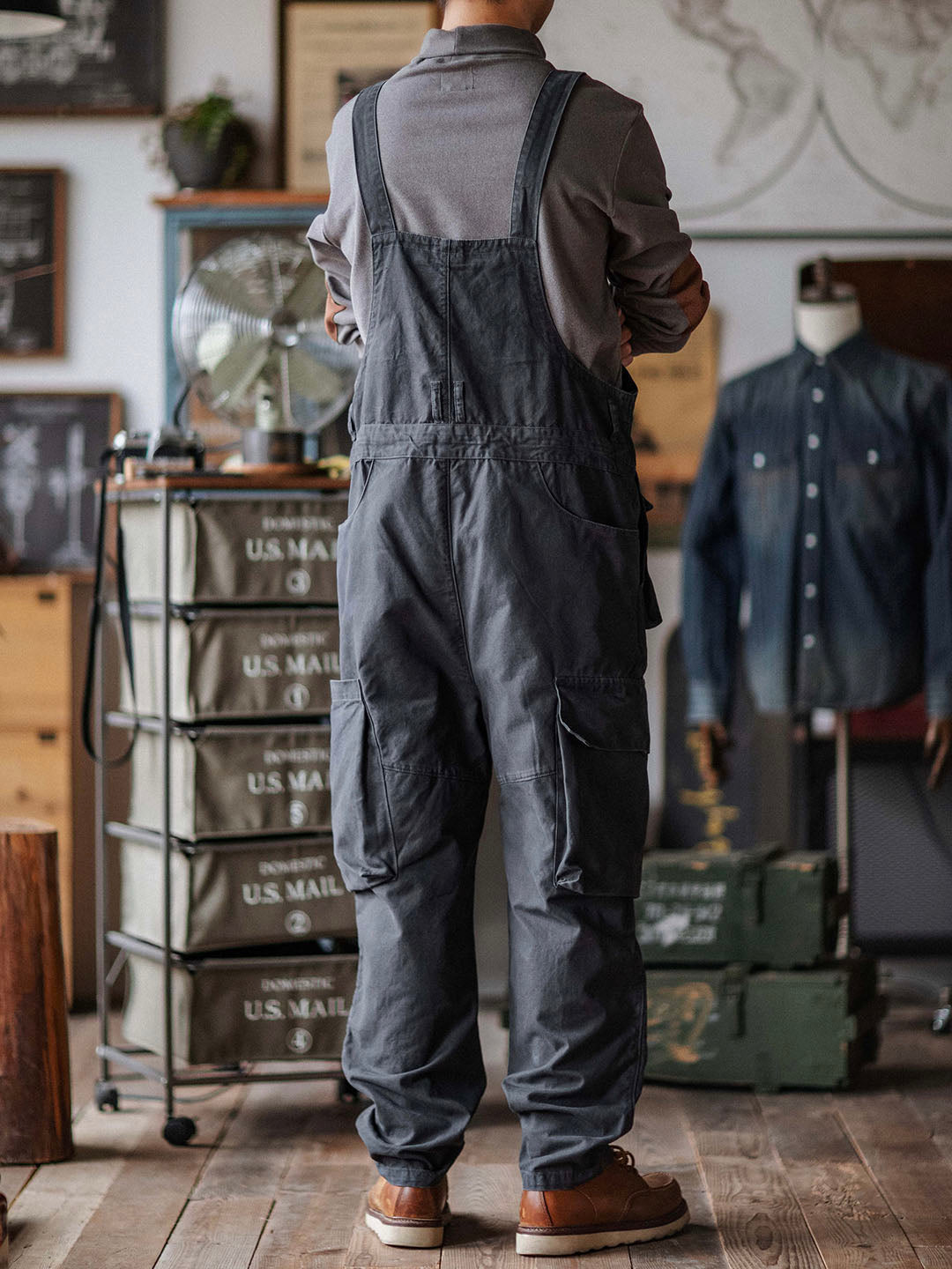 Émile™ | Robuste dunkelblaue Latzhose