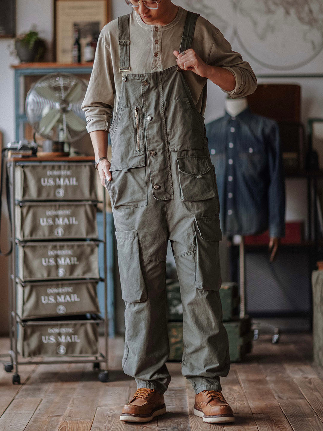 Émile™ | Robuste dunkelblaue Latzhose