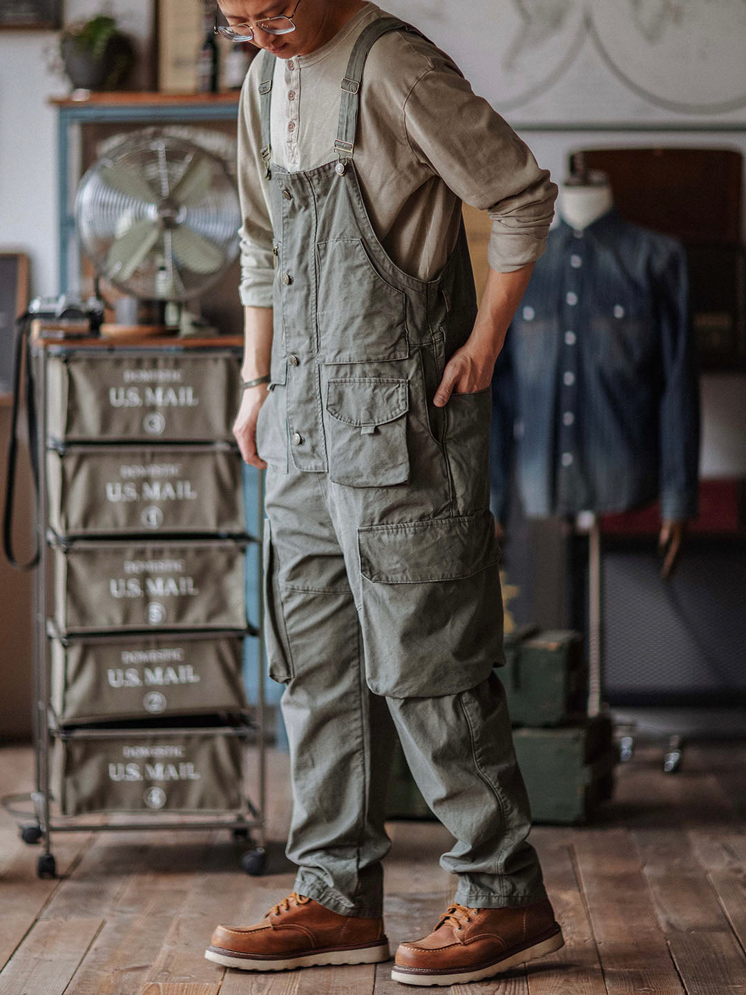 Émile™ | Robuste dunkelblaue Latzhose