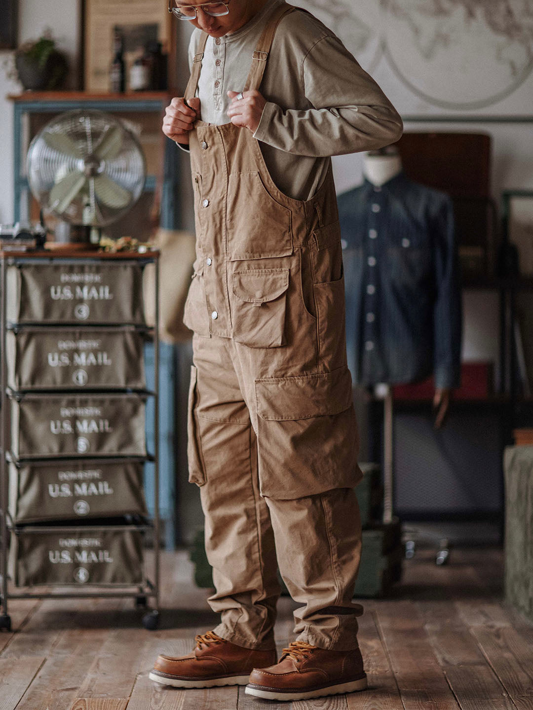 Émile™ | Robuste dunkelblaue Latzhose