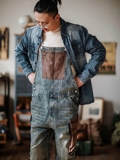 Paul™ | Lässige hellblaue Latzhose