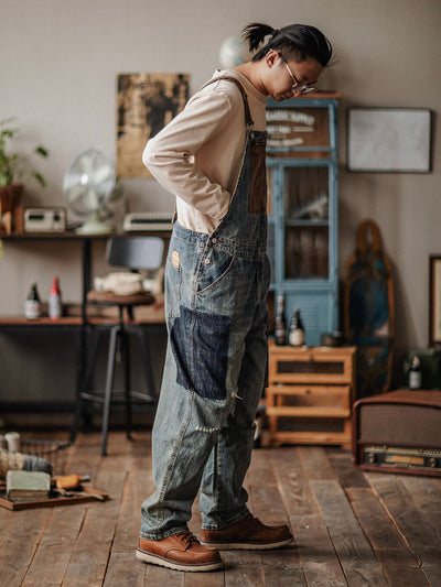 Paul™ | Lässige hellblaue Latzhose
