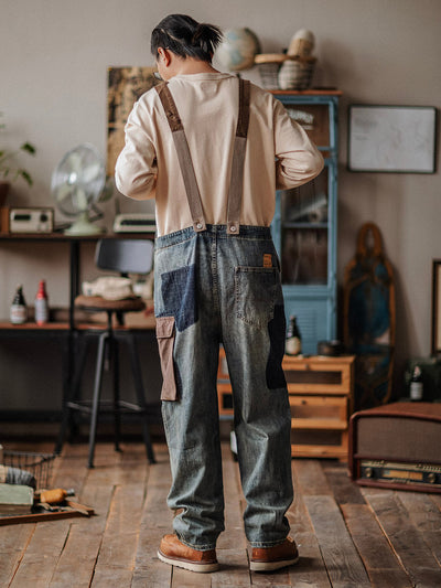 Paul™ | Lässige hellblaue Latzhose