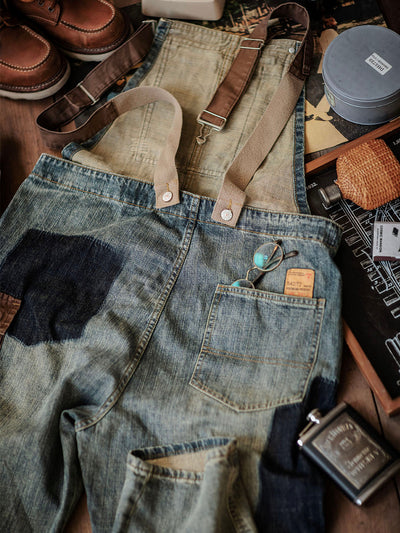 Paul™ | Lässige hellblaue Latzhose