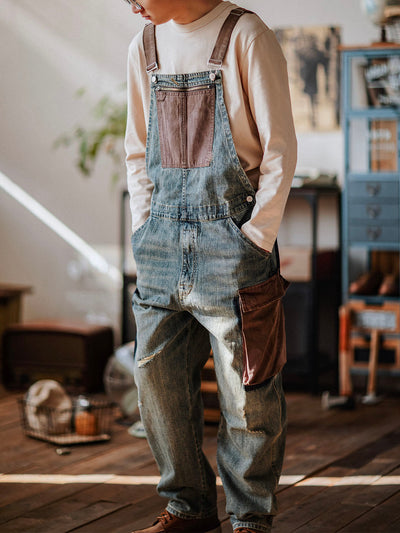 Paul™ | Lässige hellblaue Latzhose