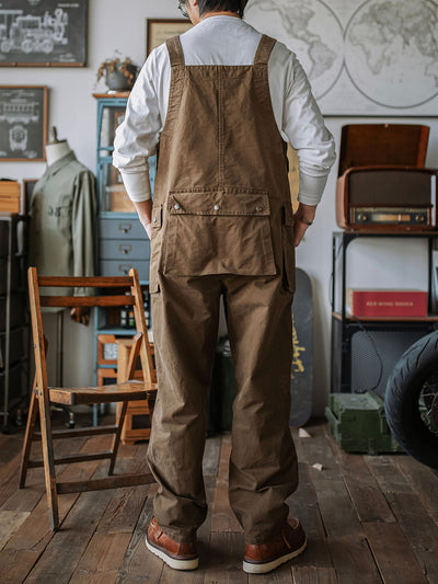 Victor™ | Elegante beige Latzhose