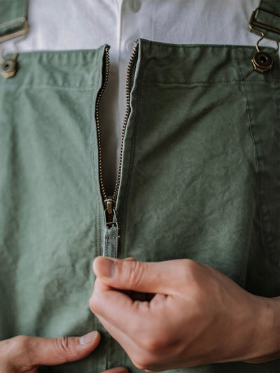 Victor™ | Elegante beige Latzhose