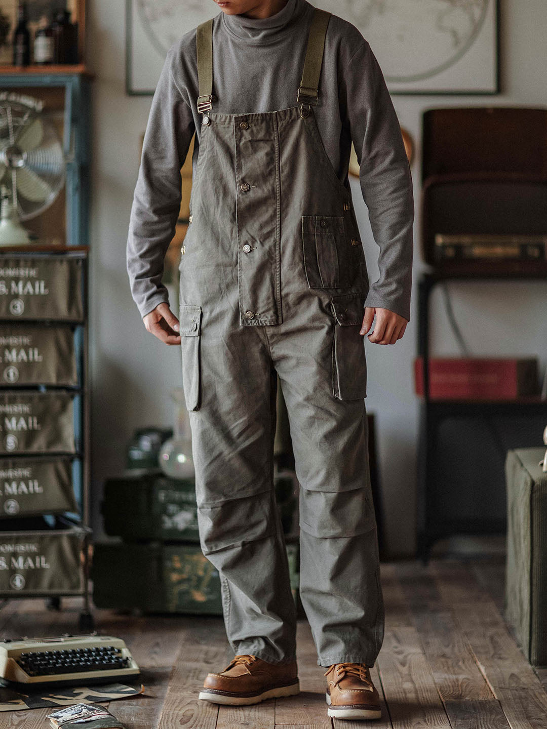 Georges™ | Moderne graue Latzhose