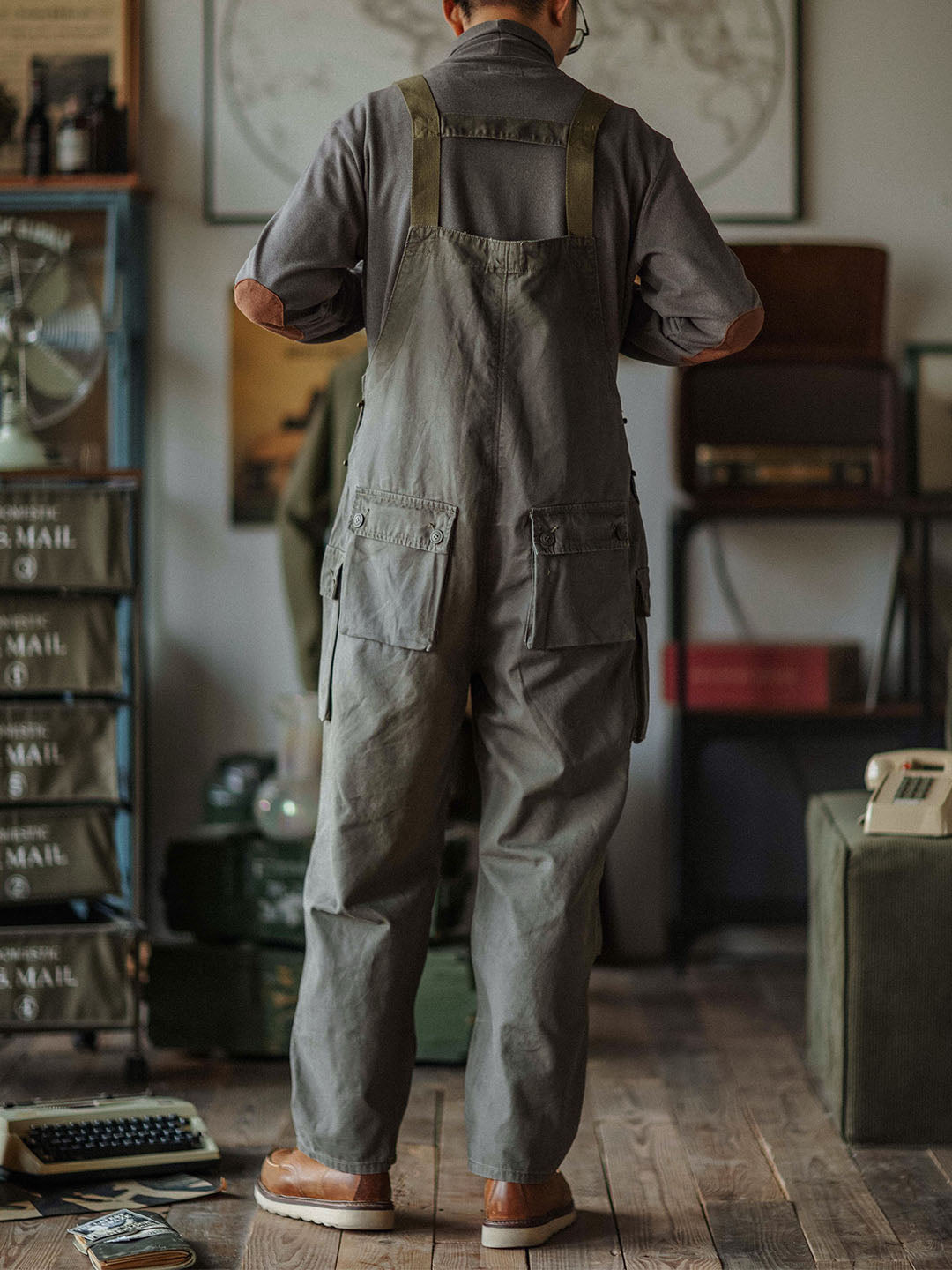 Georges™ | Moderne graue Latzhose