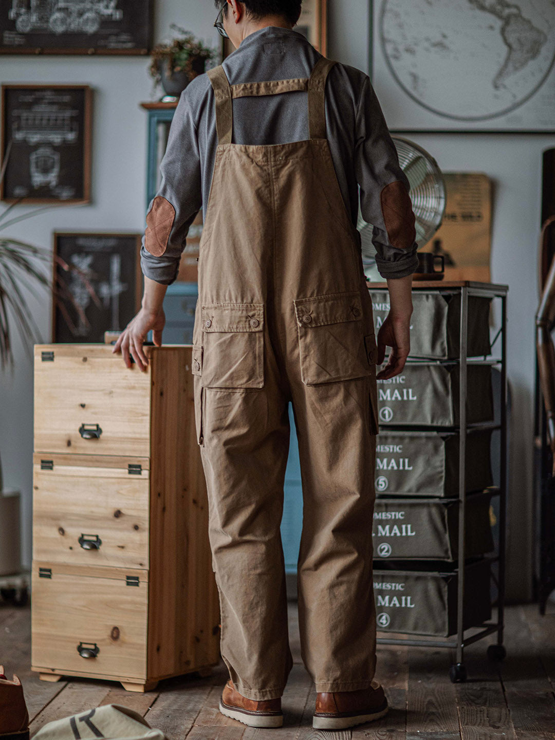 Georges™ | Moderne graue Latzhose