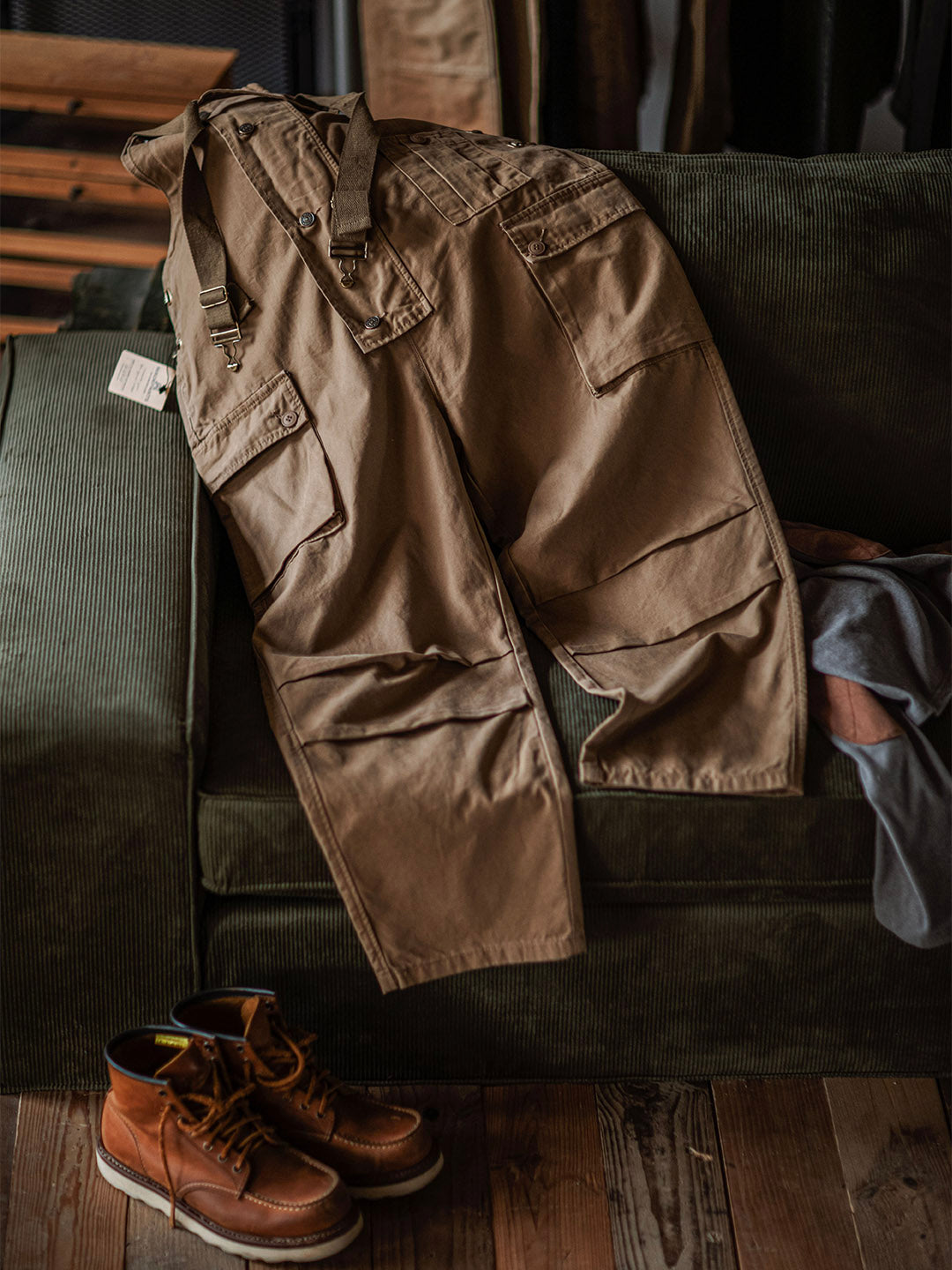 Georges™ | Moderne graue Latzhose