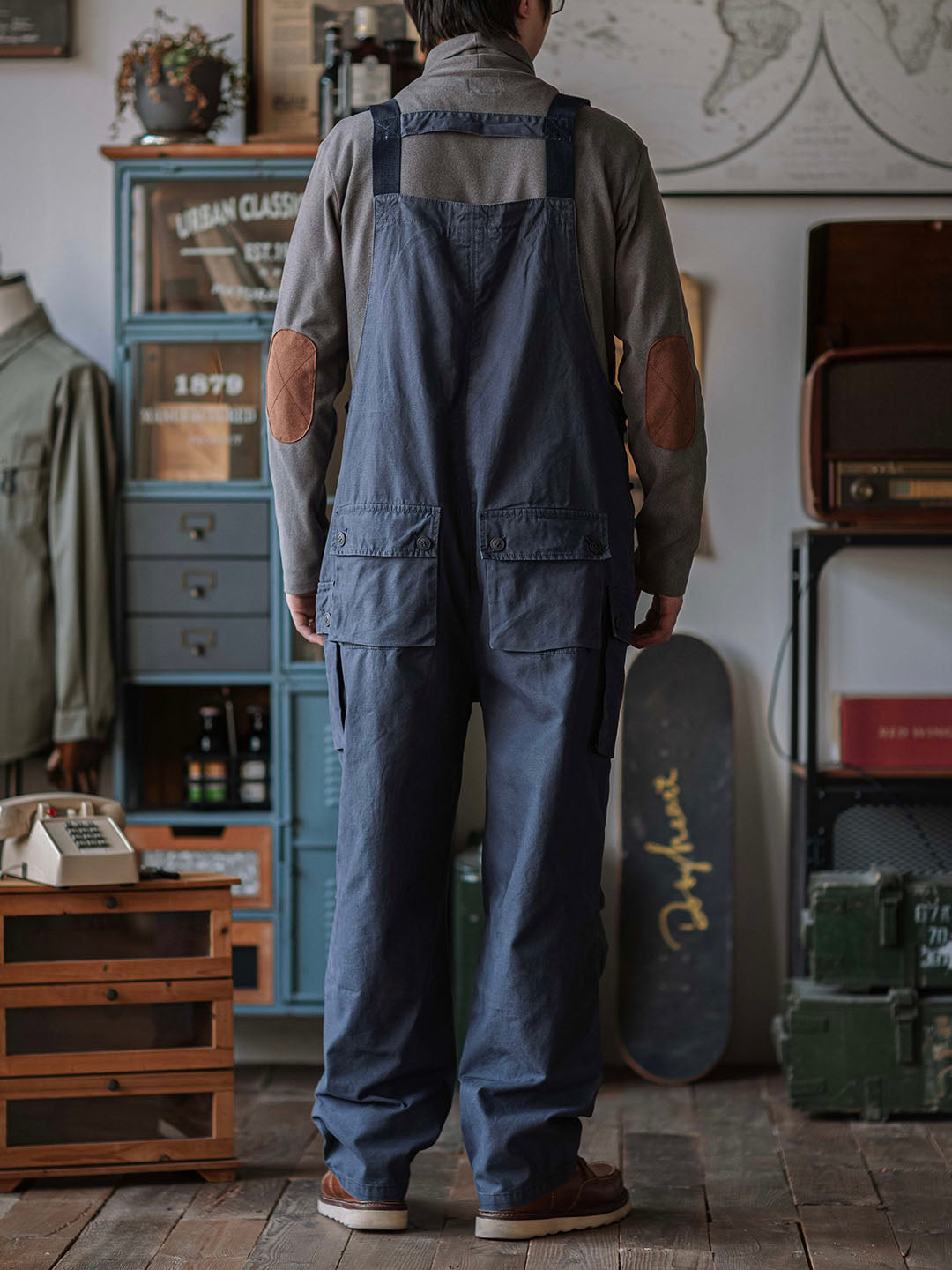 Georges™ | Moderne graue Latzhose