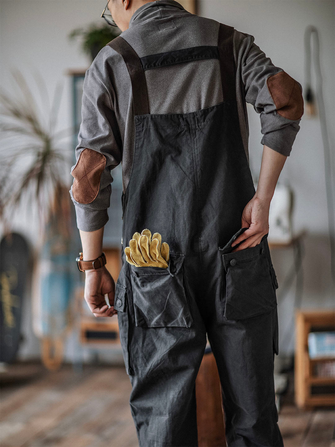 Georges™ | Moderne graue Latzhose