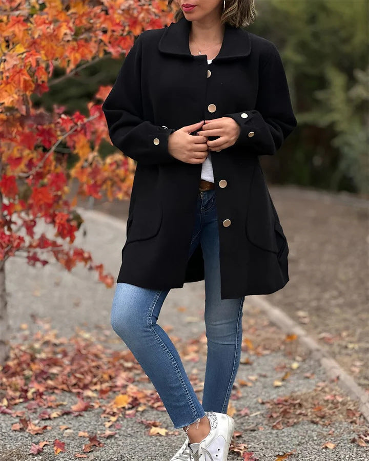 Corinne™ | Klassischer Oversized-Mantel mit Knopfleiste
