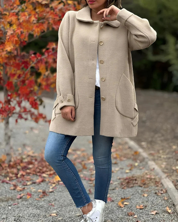 Corinne™ | Klassischer Oversized-Mantel mit Knopfleiste