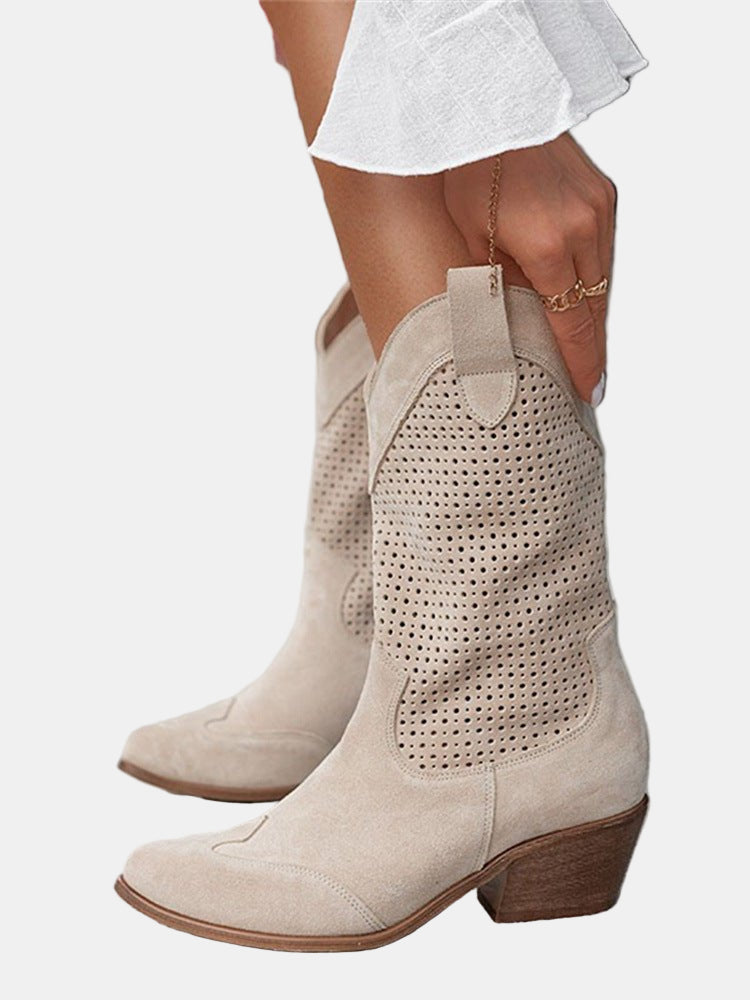 Piper | Perforierte Ankle Boots