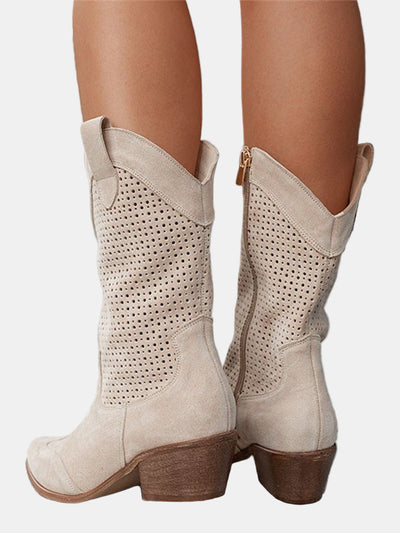 Piper | Perforierte Ankle Boots