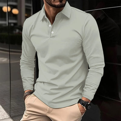 Ethan™ | Lässiges Langarm-Polo