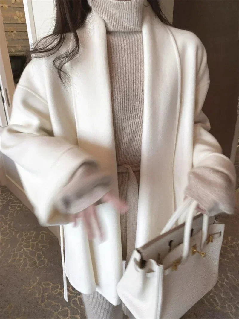 Serenya™ | Eleganter weicher Wollmantel