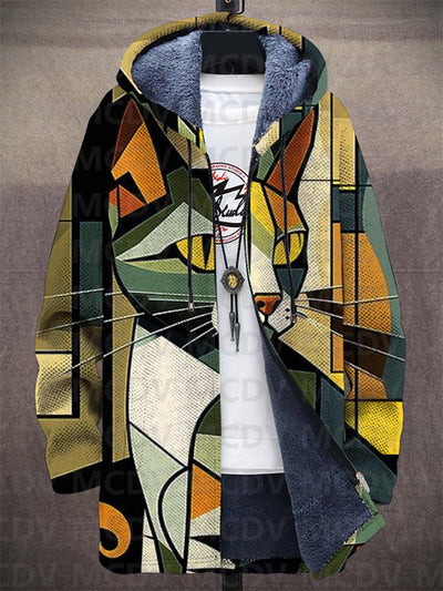 Frederica | Geometrischer Katzen Hoodie
