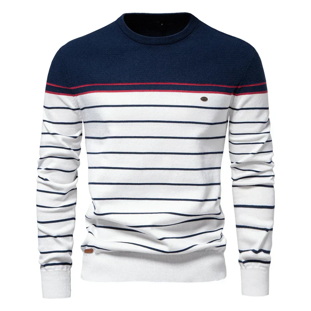 MIRAVO | Herrenpullover mit Streifenmuster