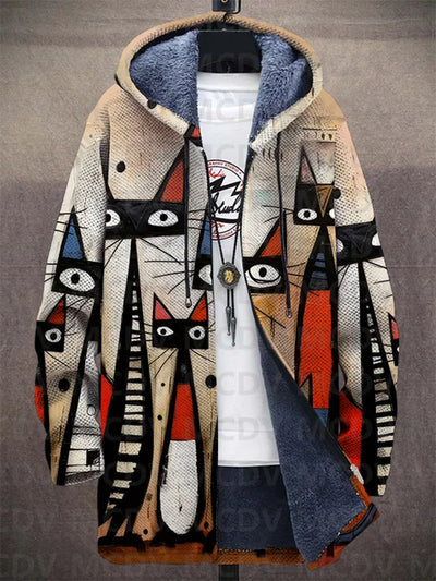 Filippa | Abstrakte Katzen Hoodie