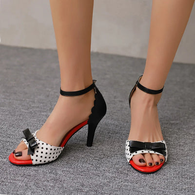 MELINA – Peeptoe-High Heels mit Knöchelriemen