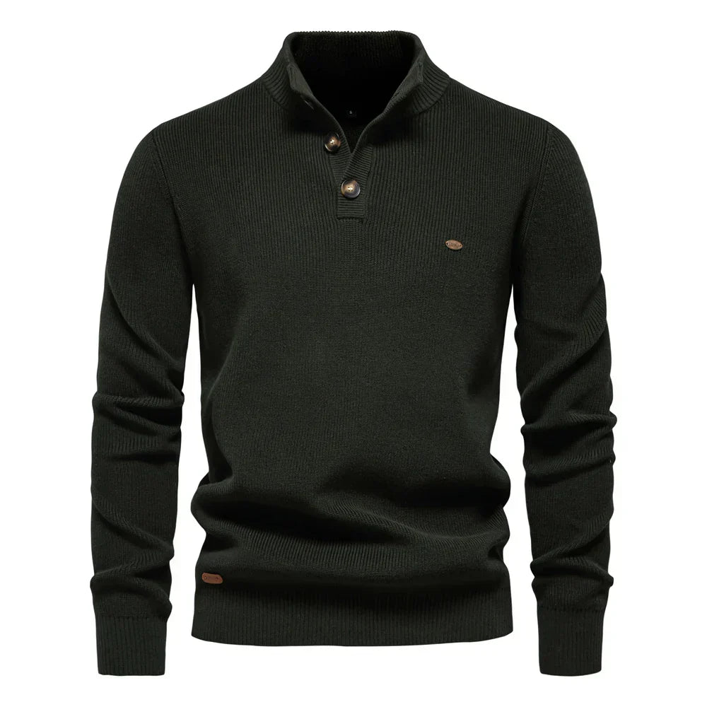 MIRAVO | Herrenpullover mit Knopfdesign