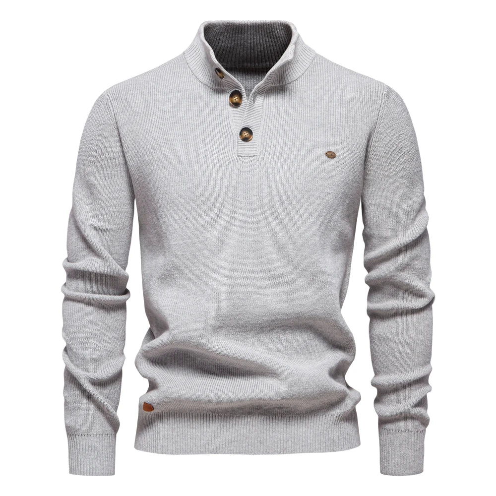 MIRAVO | Herrenpullover mit Knopfdesign