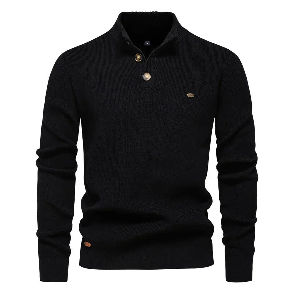 MIRAVO | Herrenpullover mit Knopfdesign