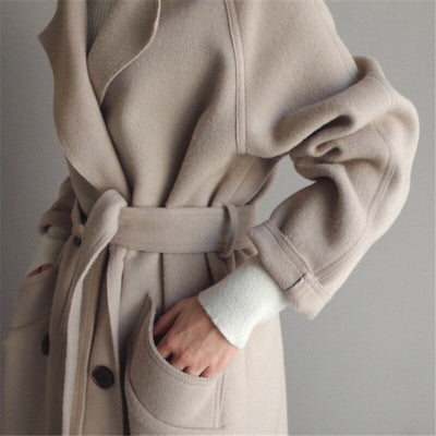 Elisabeth™ | Eleganter warmer Wollmischmantel