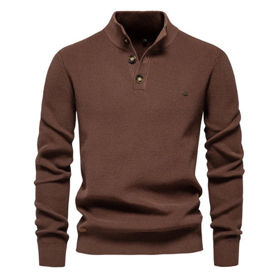 MIRAVO | Herrenpullover mit Knopfdesign