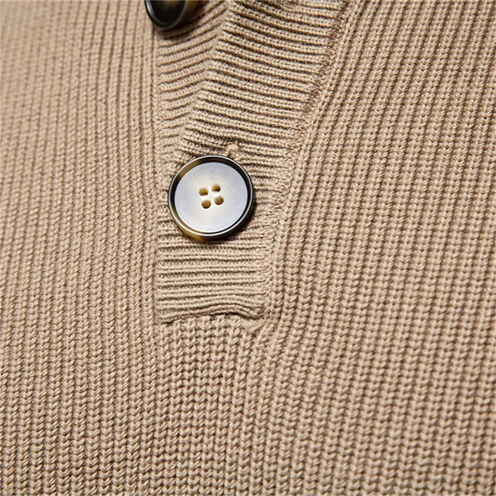 MIRAVO | Herrenpullover mit Knopfdesign