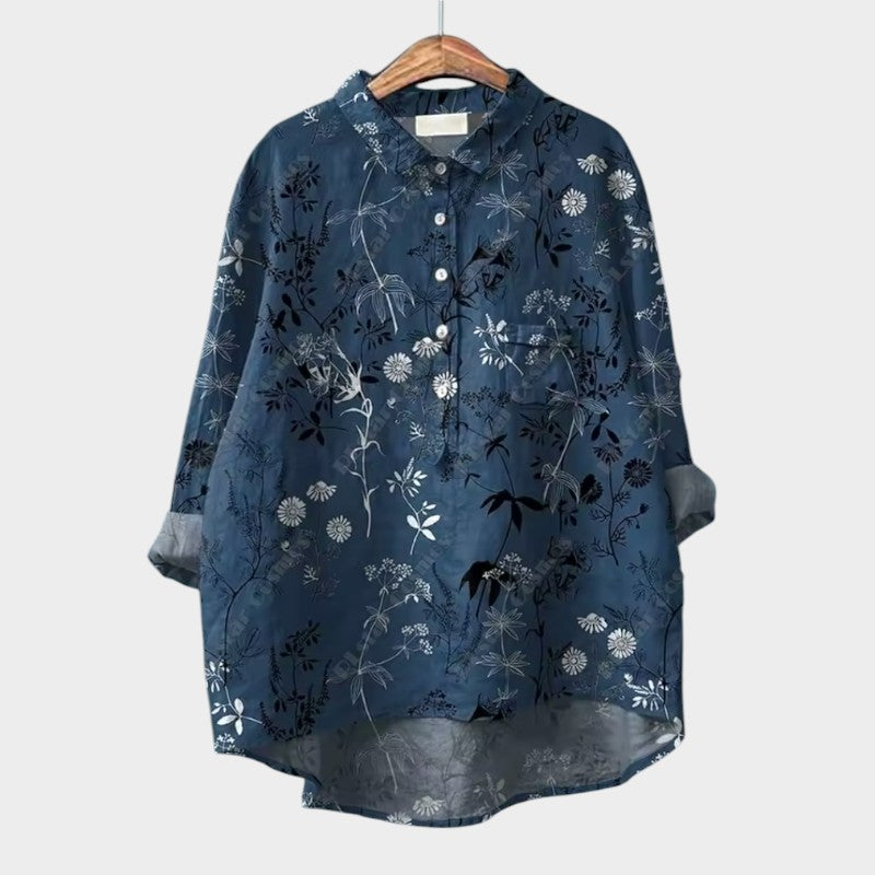 Mayla | Premium Bluse mit Spitzenbesatz