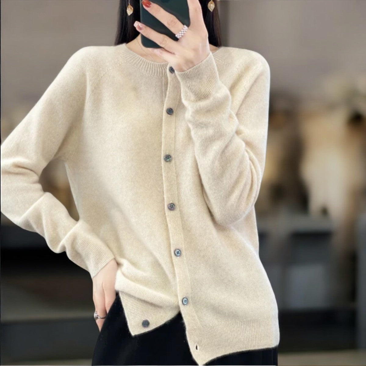 Anna | Merinowolle Cardigan