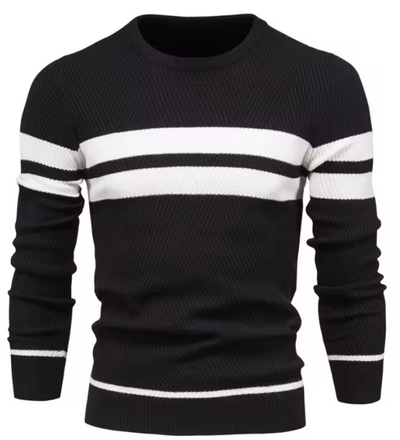 MIRAVO | Eleganter Herrenpullover mit Fischgrätmuster