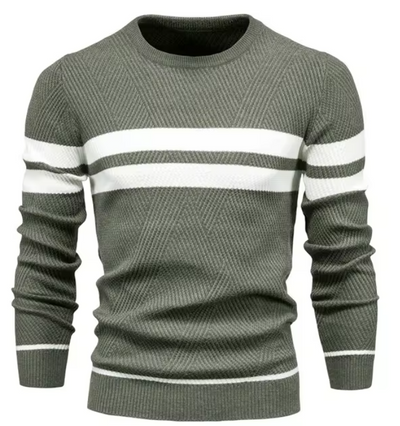 MIRAVO | Eleganter Herrenpullover mit Fischgrätmuster