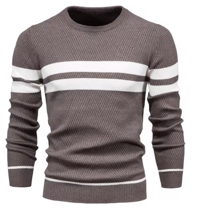 MIRAVO | Eleganter Herrenpullover mit Fischgrätmuster