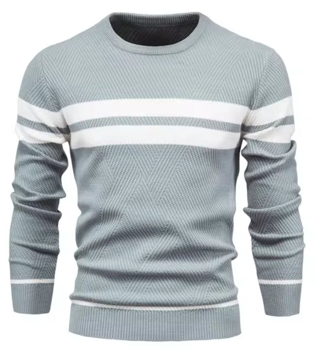 MIRAVO | Eleganter Herrenpullover mit Fischgrätmuster