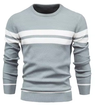MIRAVO | Eleganter Herrenpullover mit Fischgrätmuster