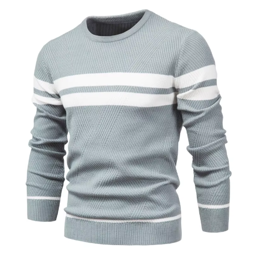 MIRAVO | Eleganter Herrenpullover mit Fischgrätmuster