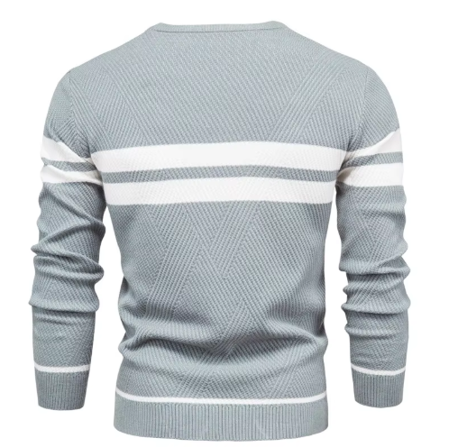MIRAVO | Eleganter Herrenpullover mit Fischgrätmuster