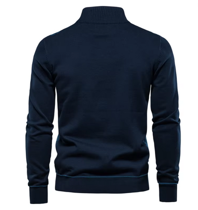 MIRAVO | Herrenpullover mit halbem Reißverschluss